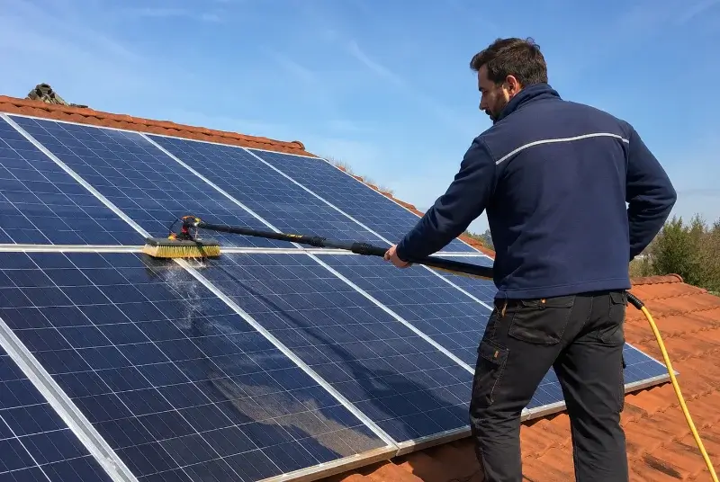 Nettoyage et entretien de panneaux solaires à Andancette