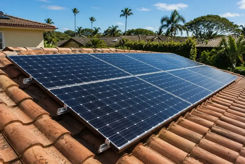 Installation de panneaux solaires à Andancette